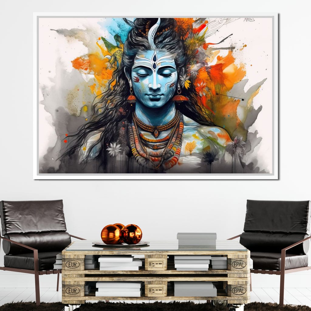 Serene Shiva Canvas Wall Art