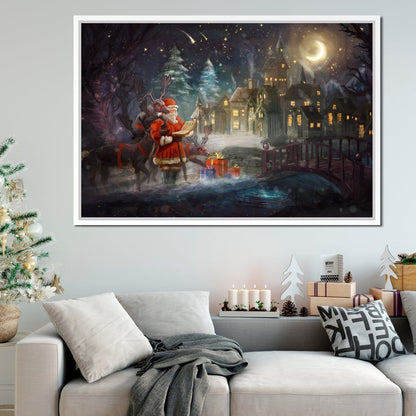 Santa Claus Canvas Wall Art