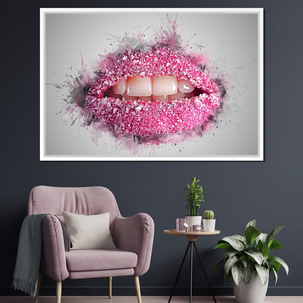 Sugar Lips Canvas Wall Art