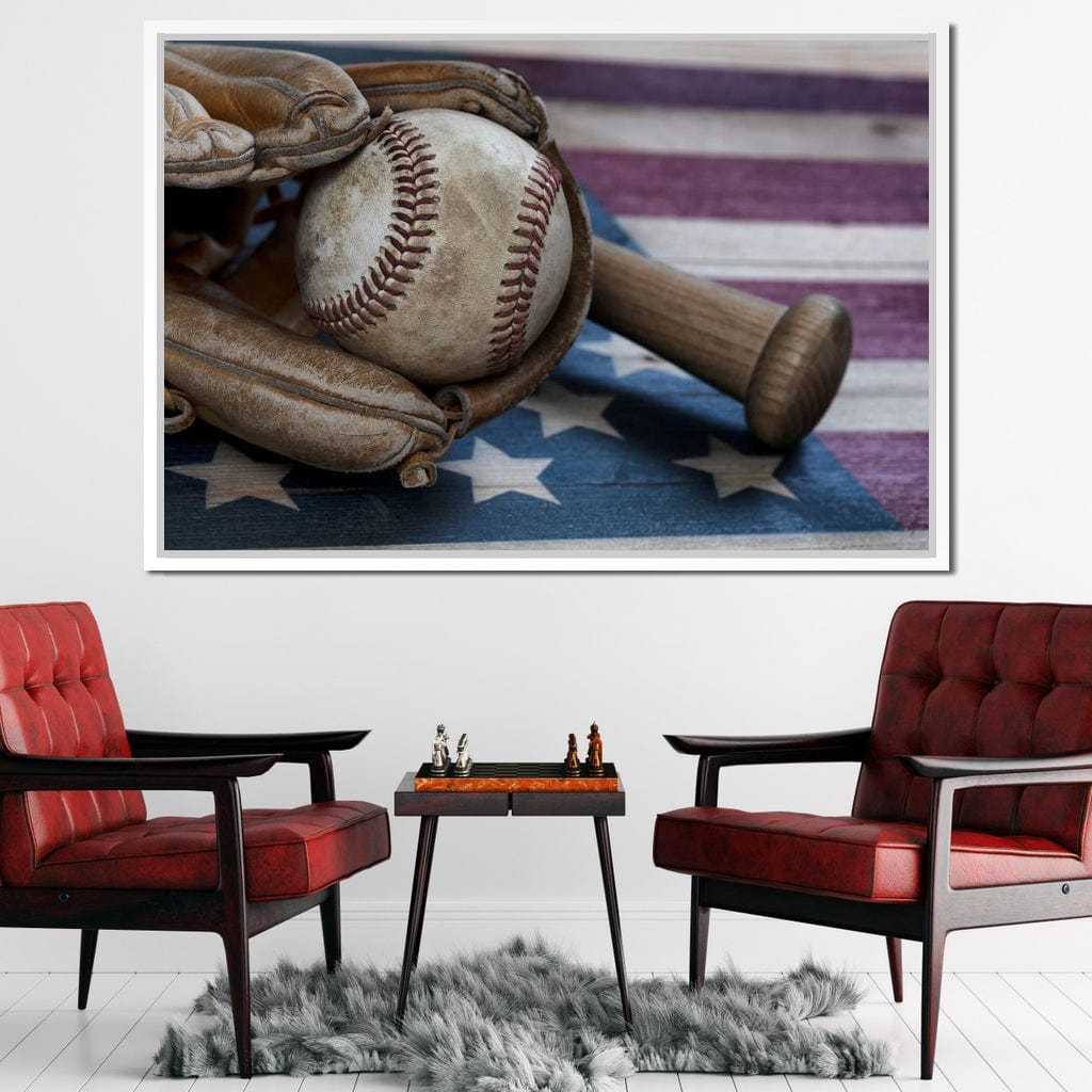 Baseball Nation Canvas Wall Art