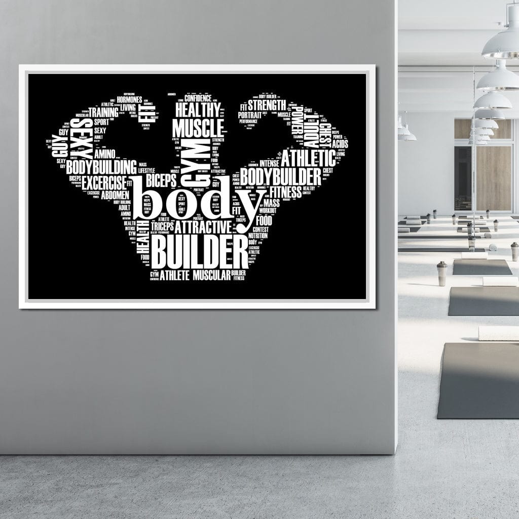 Body Builder Canvas Wall Art