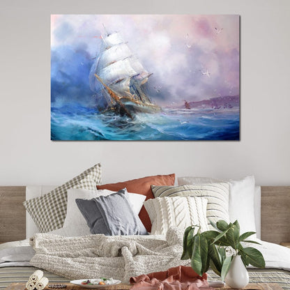 Trading Ship Canvas Wall Art