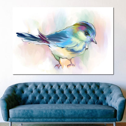 Watercolor Bird Canvas Wall Art