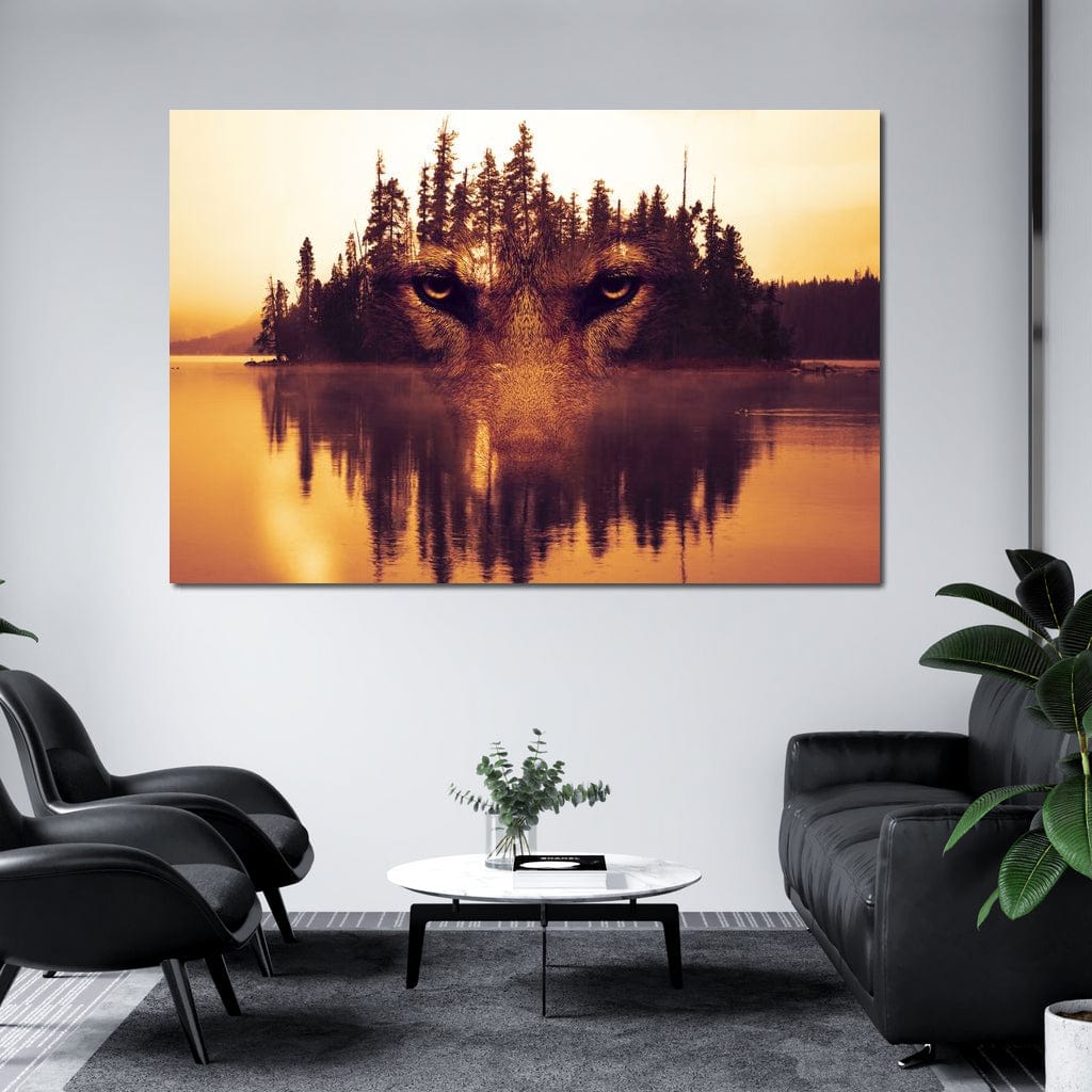 Lurking in the Woods Canvas Wall Art
