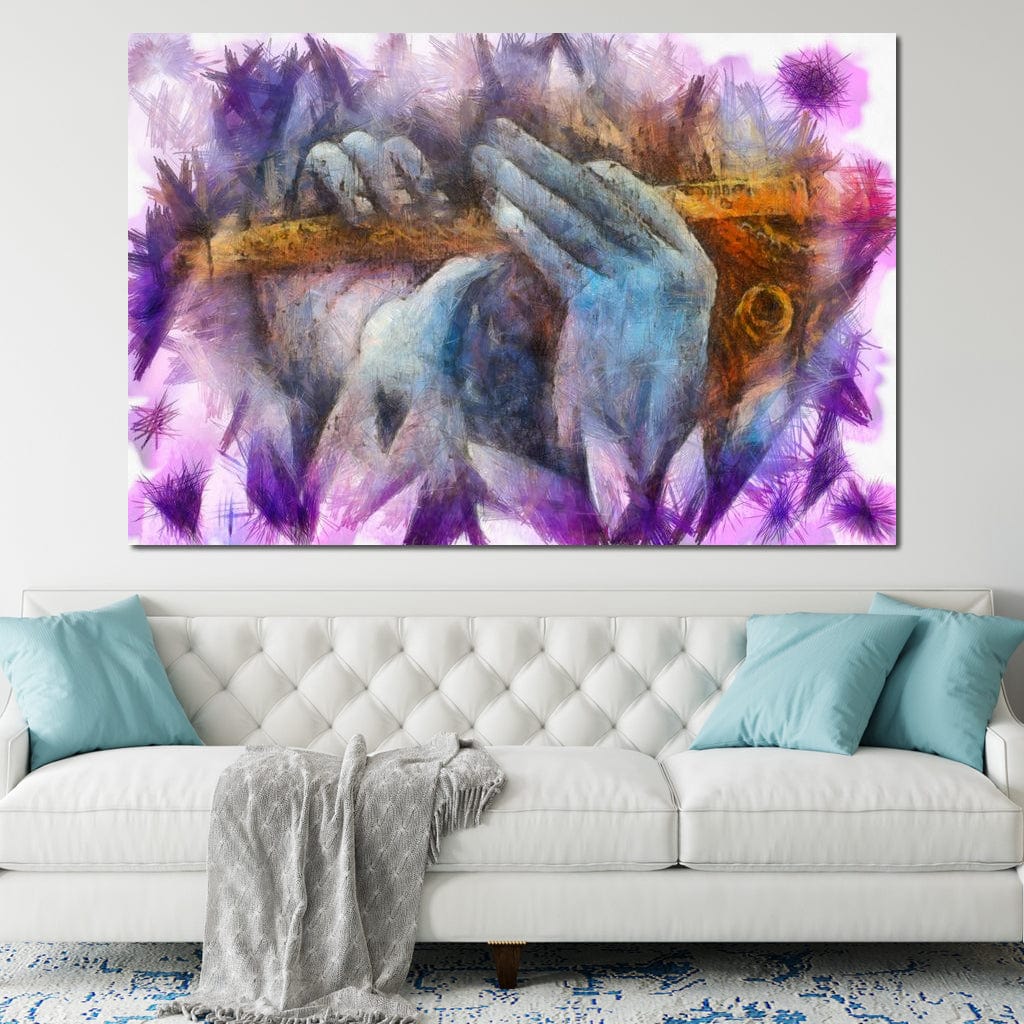Krishna Playing the Flute Canvas Wall Art