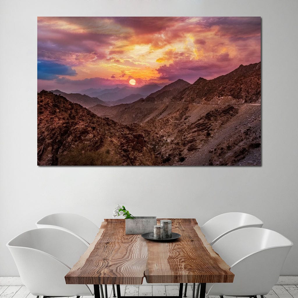 Desert Mountains Canvas Wall Art