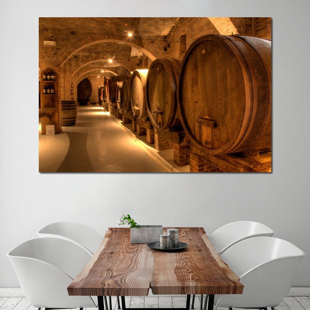 Wine Cellar in the Abbey Canvas Wall Art