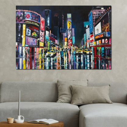 Busy Avenue Canvas Wall Art