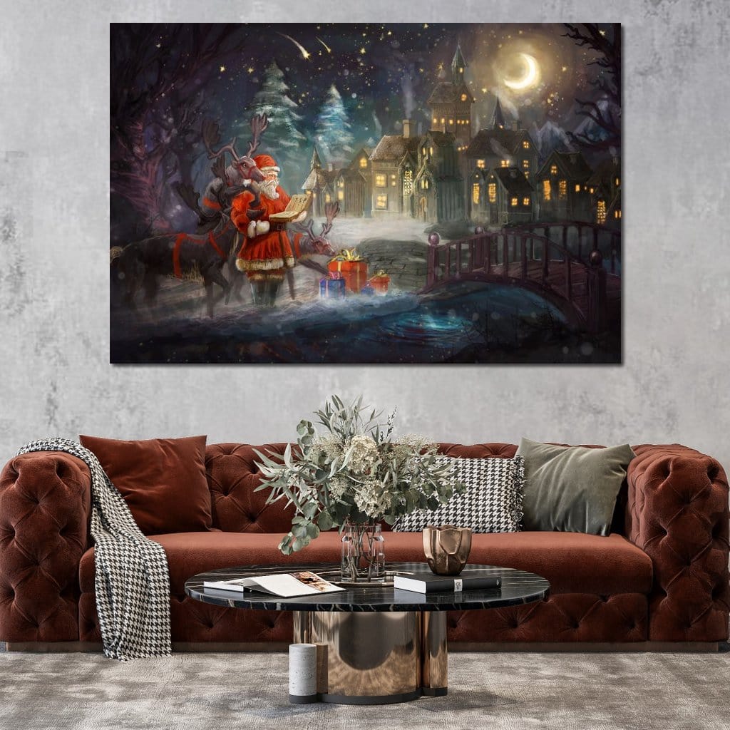 Santa Claus Canvas Wall Art
