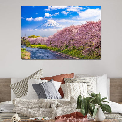 Cherry Blossoms in Japan Canvas Wall Art