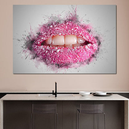 Sugar Lips Canvas Wall Art