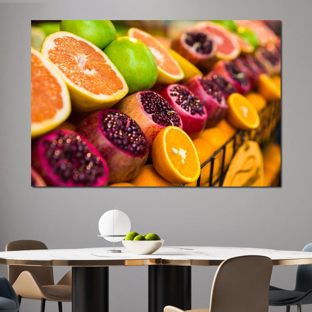 Istanbul Fruit Market Canvas Wall Art