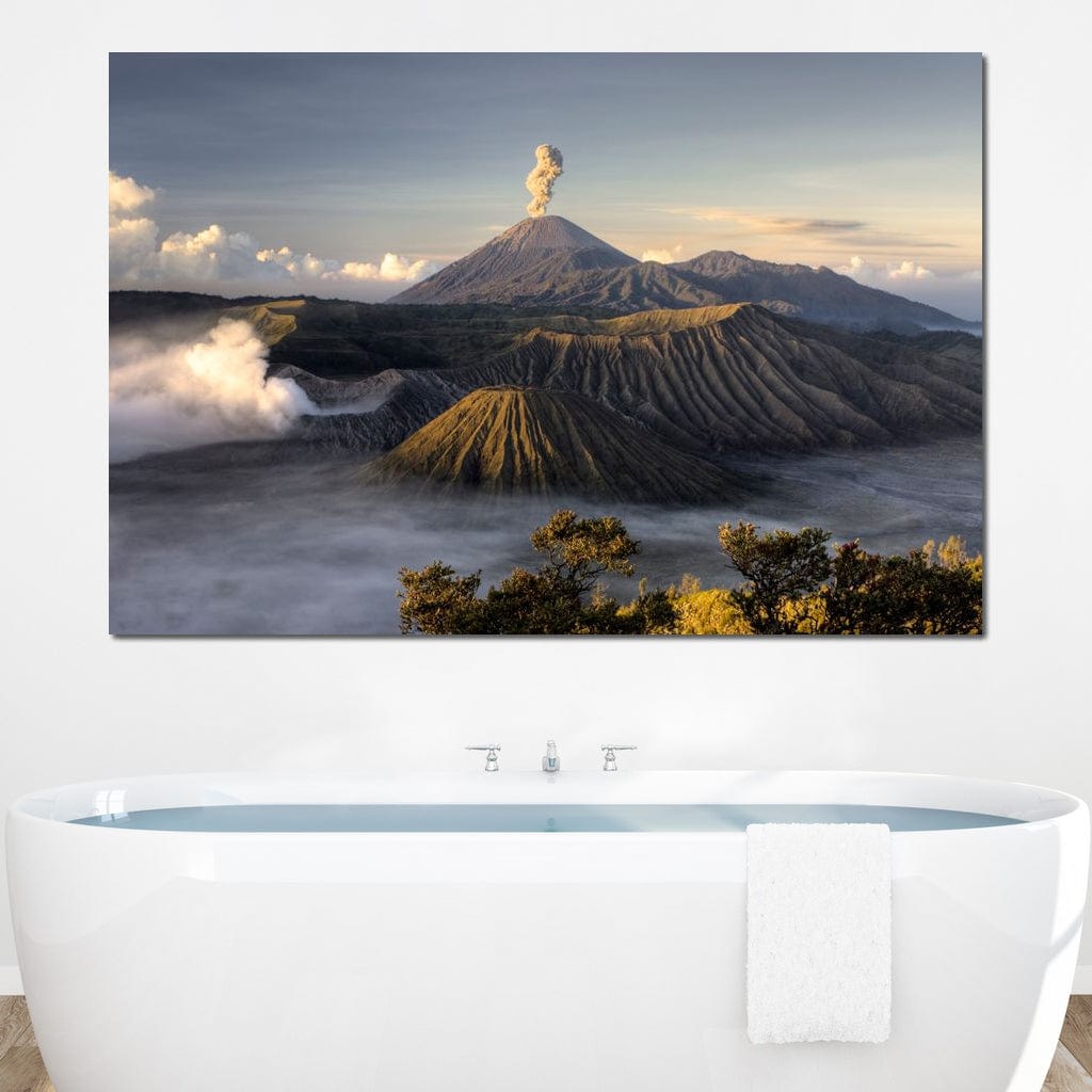 Bromo Volcano Canvas Wall Art