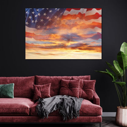 American Sky Canvas Wall Art