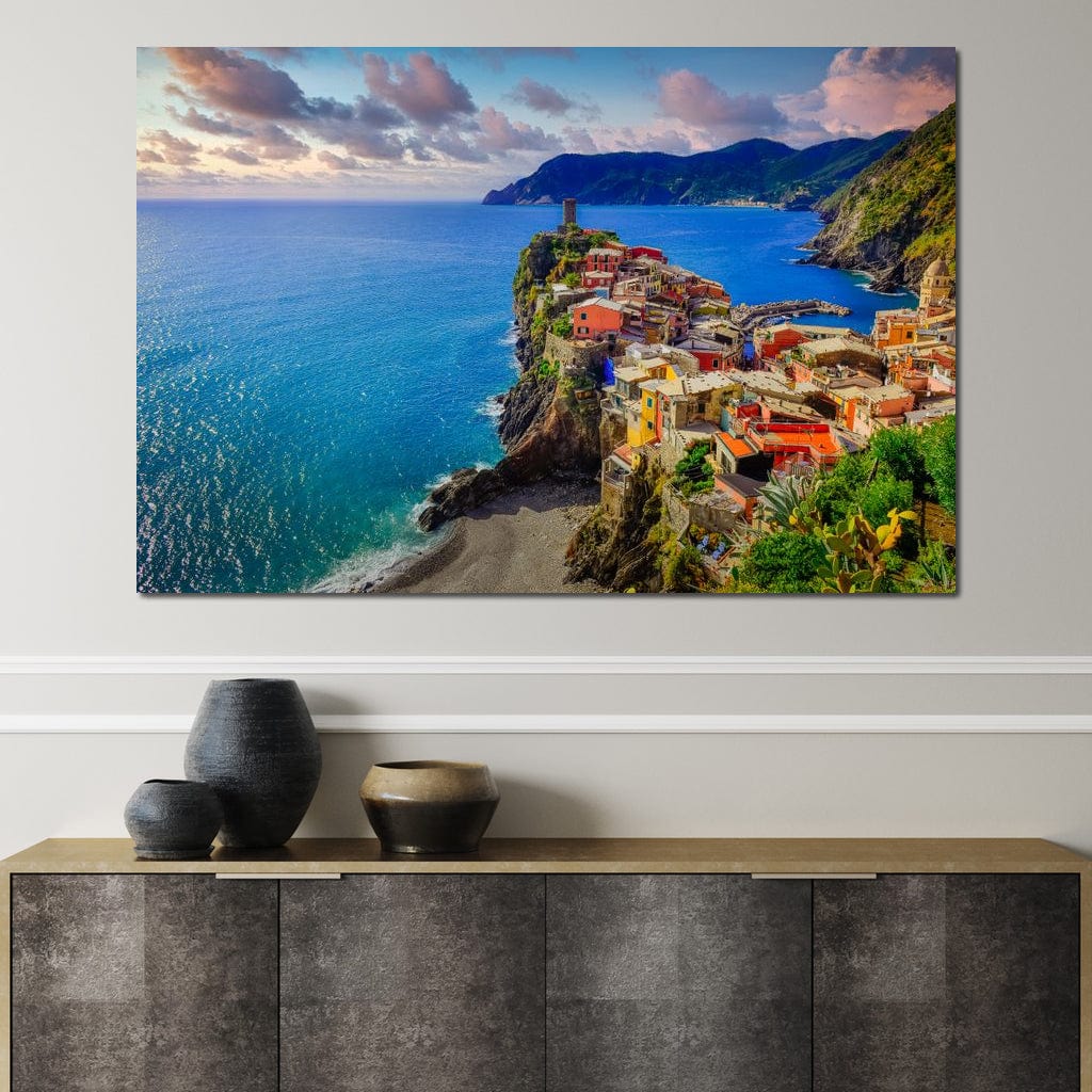 Vernazza Village Canvas Wall Art