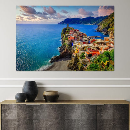 Vernazza Village Canvas Wall Art