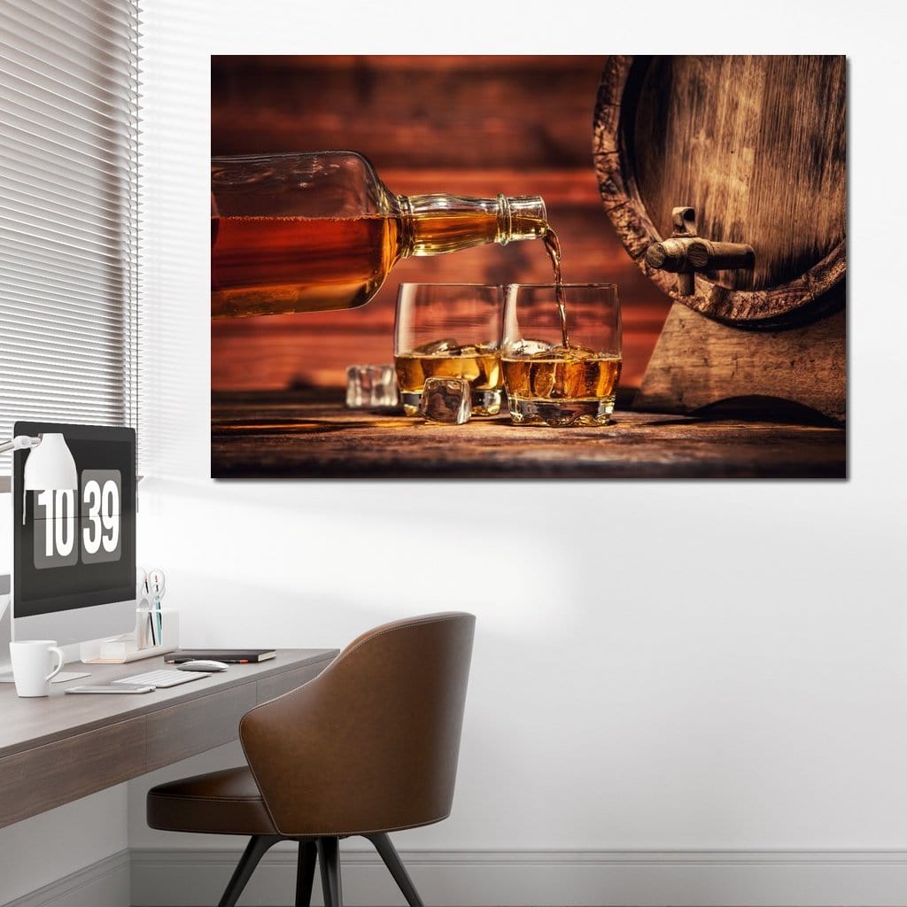 Whiskey Night Canvas Wall Art