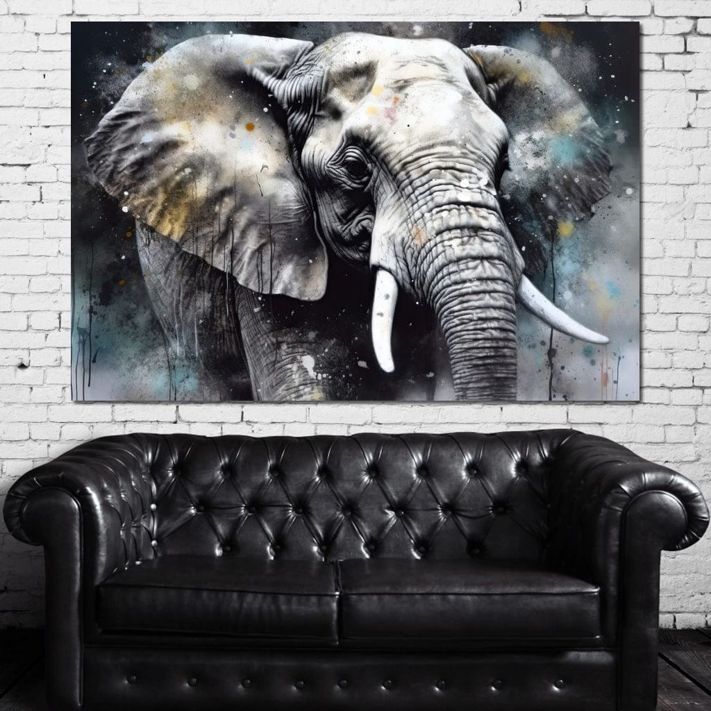 Urban Jungle: Elephant Canvas Wall Art