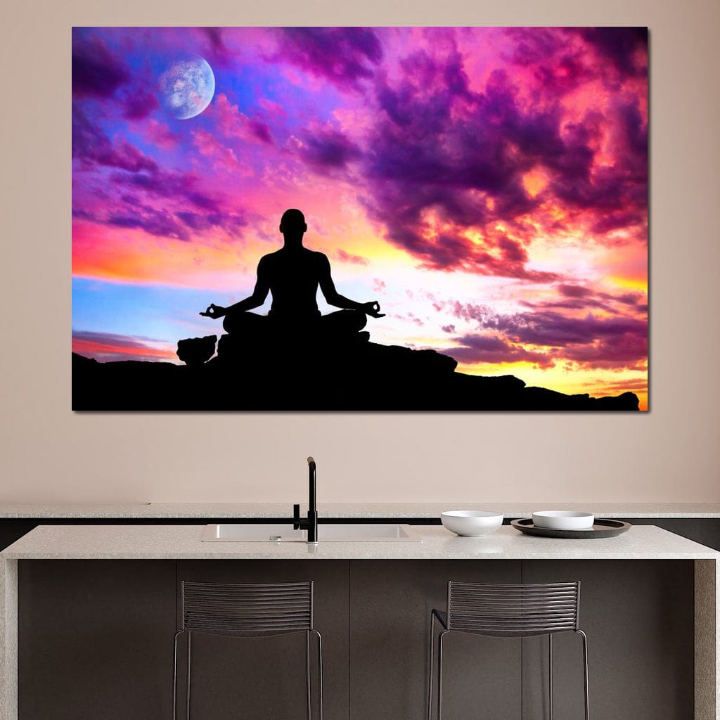Master of Yoga Canvas Wall Art
