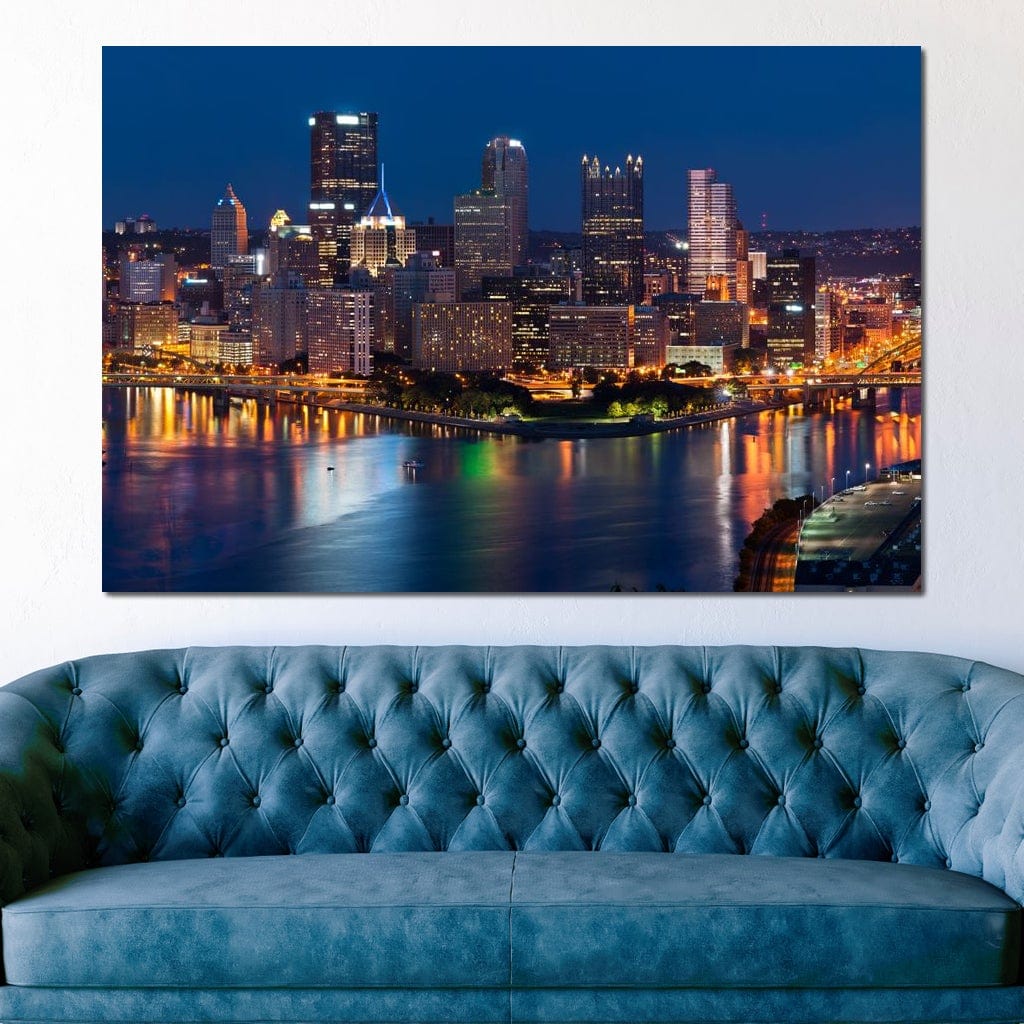 Pittsburgh Skyline Canvas Wall Art