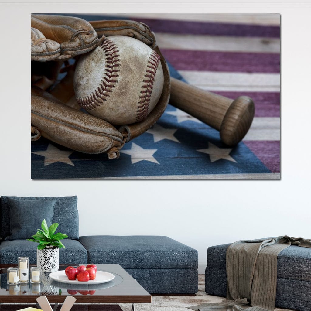 Baseball Nation Canvas Wall Art