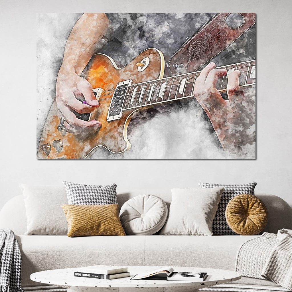 Electric Guitar - Mateo Canvas Wall Art