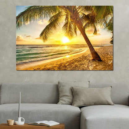 Barbados Beach Canvas Wall Art