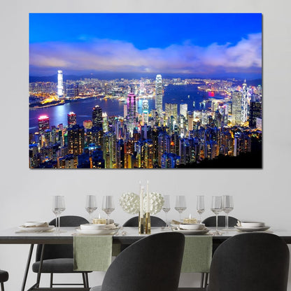 Hong Kong Skyline Canvas Wall Art
