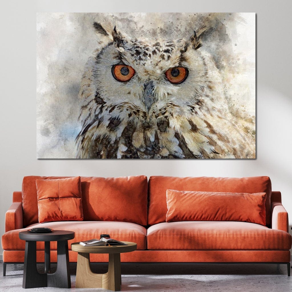 Eurasian Owl Canvas Wall Art