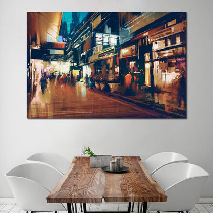 City Market Canvas Wall Art