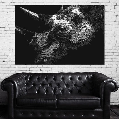 Big 5 Collection - Rhino Canvas Wall Art