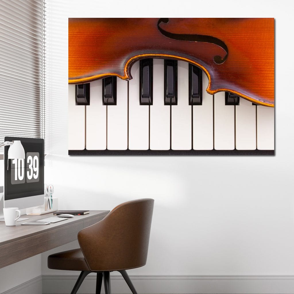 Violin & Piano Canvas Wall Art