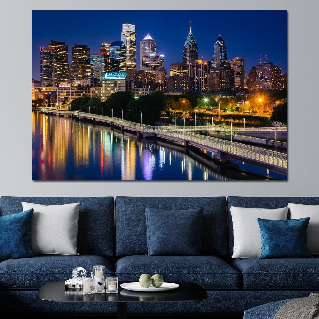 Philadelphia Skyline Canvas Wall Art