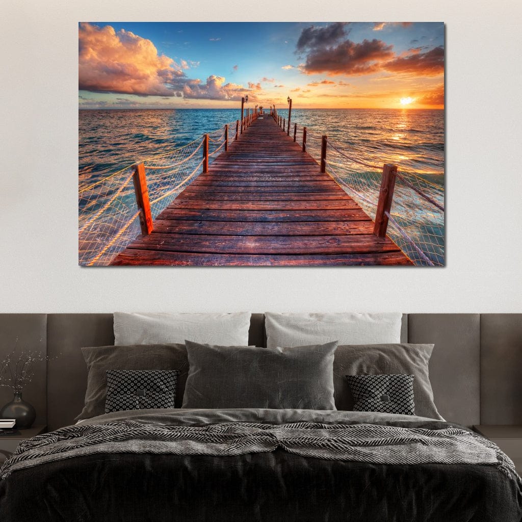 West Coast Sunset Canvas Wall Art