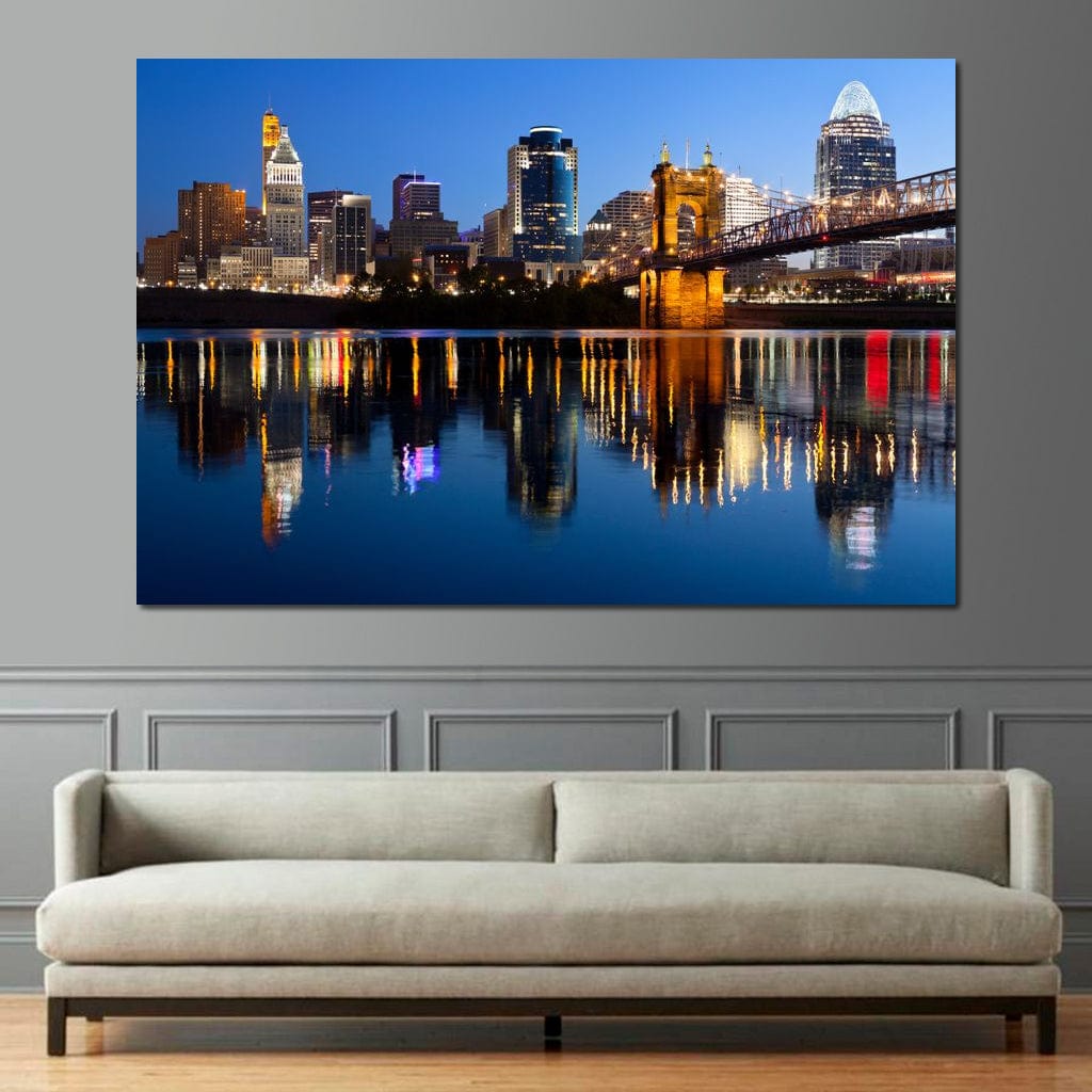 Cincinnati Skyline Canvas Wall Art