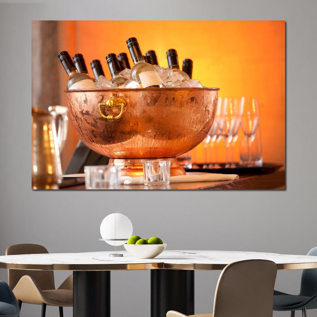 Chilled Wine Canvas Wall Art