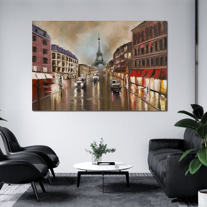 French Avenue Canvas Wall Art