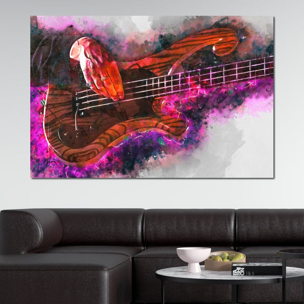 Les Claypool's Guitar Canvas Wall Art