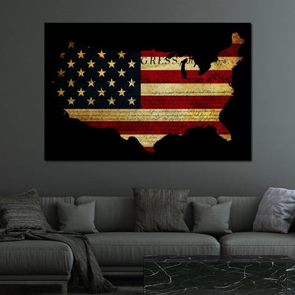Declaration of Independence Canvas Wall Art