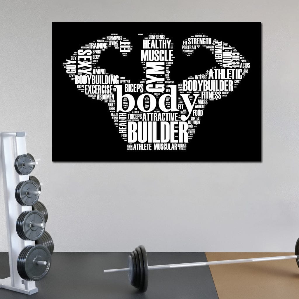 Body Builder Canvas Wall Art