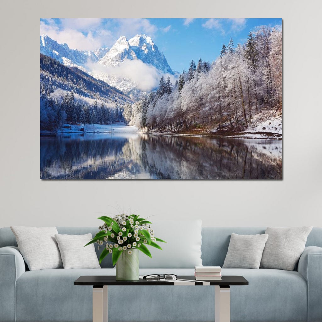 Winter in the Rockies Canvas Wall Art