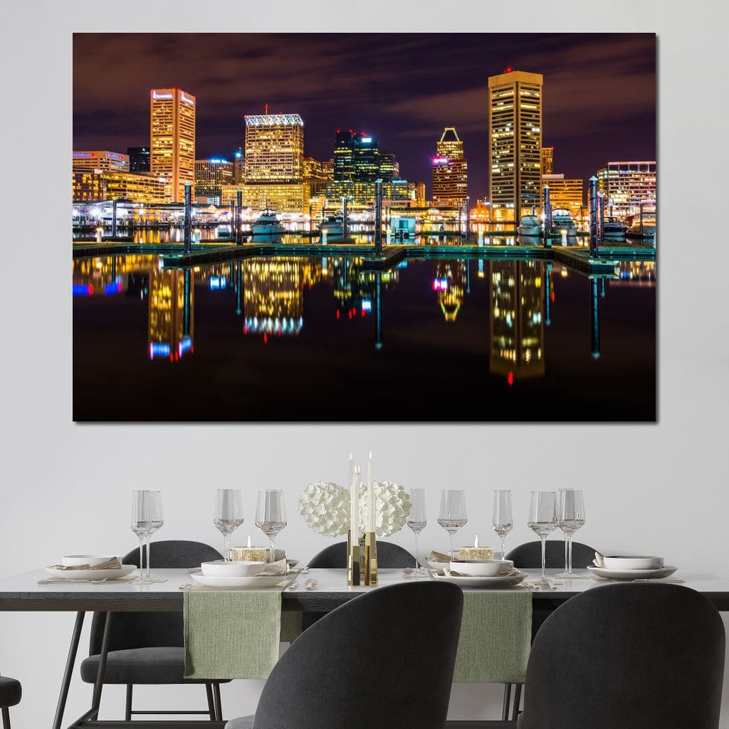 Baltimore Skyline Canvas Wall Art