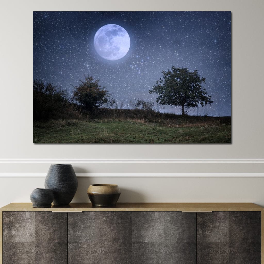 Beautiful Moonlight Canvas Wall Art