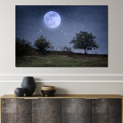 Beautiful Moonlight Canvas Wall Art