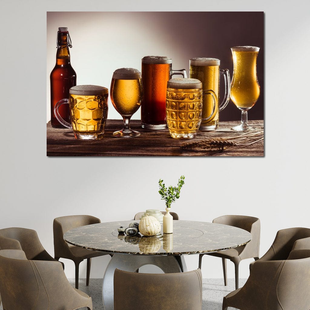 Beer Types Canvas Wall Art
