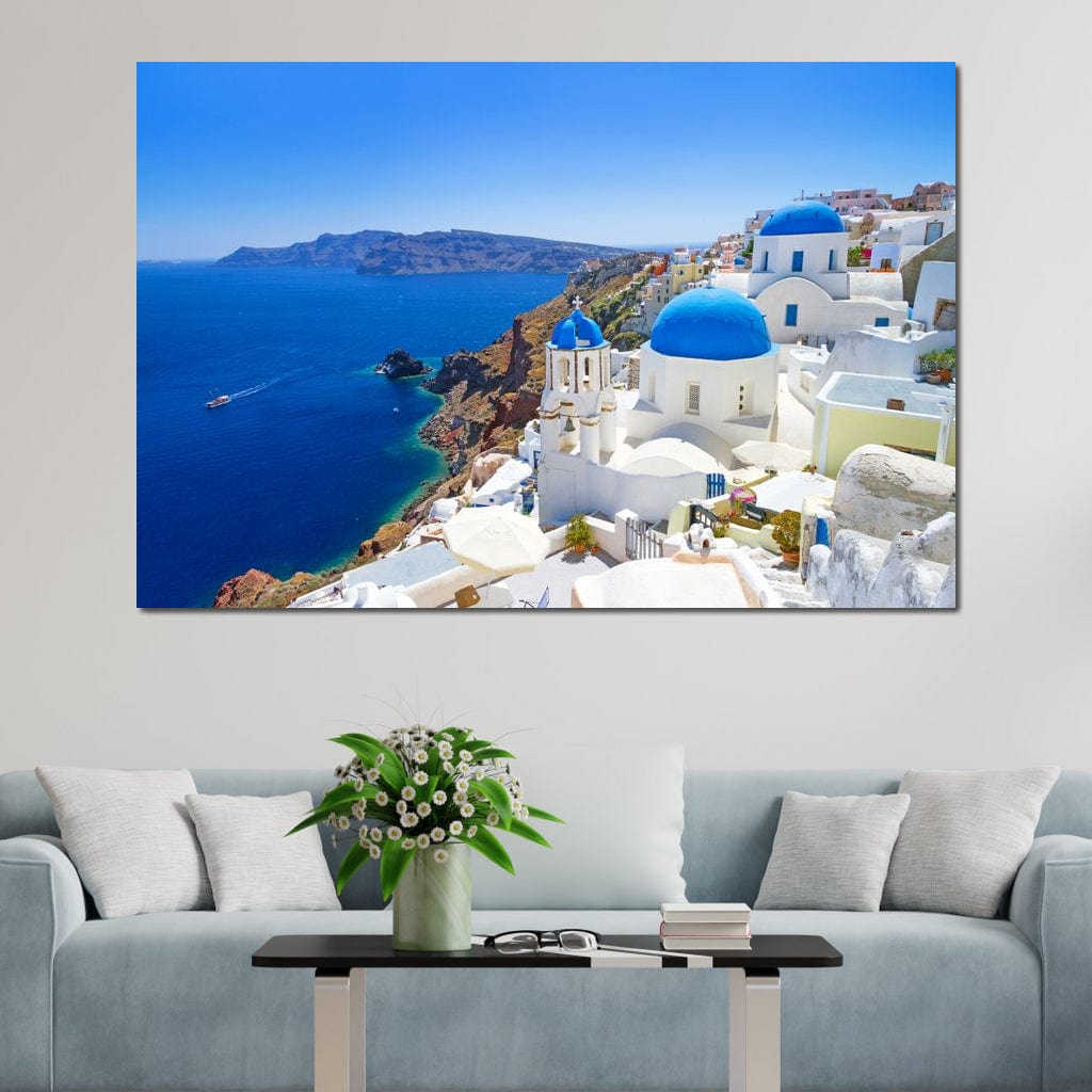 Santorini Canvas Wall Art