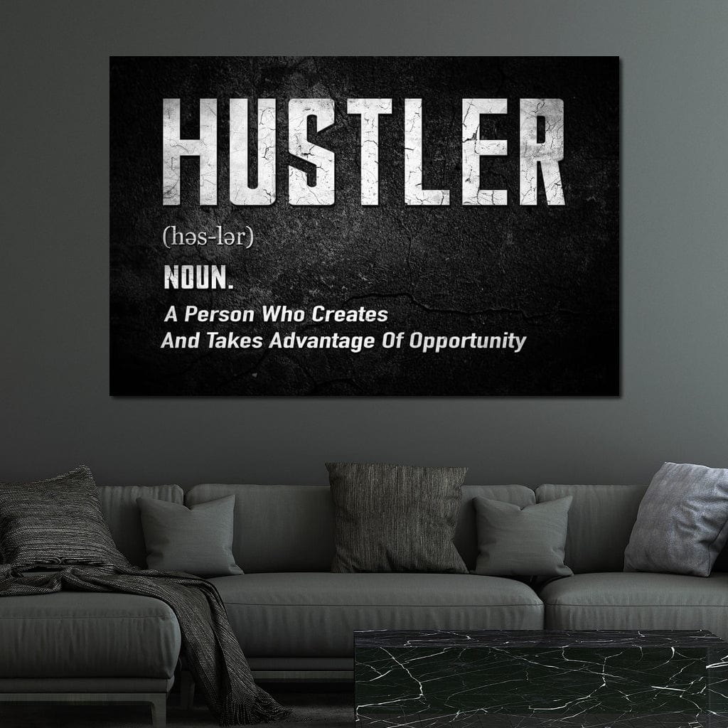 Hustle Canvas Wall Art