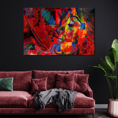 Kiss Canvas Wall Art