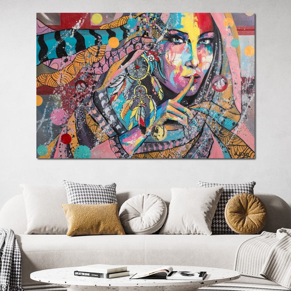 Mary Portrait Canvas Wall Art