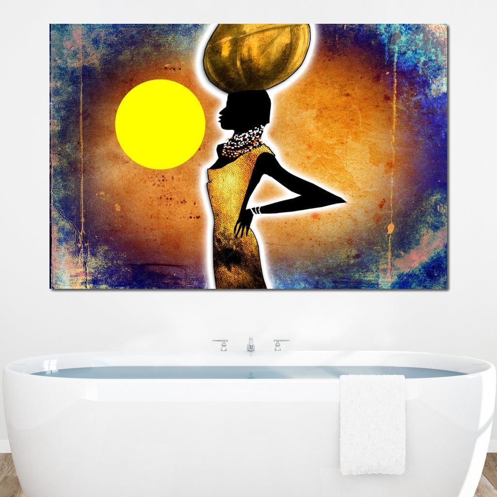 African Woman Canvas Wall Art